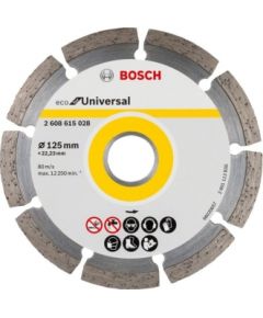 Dimanta griešanas disks Bosch ECO for Universal; 125x22,23 mm; 10 gab.