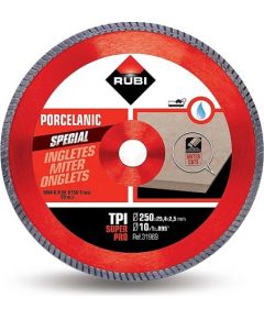 Dimanta griešanas disks mitrai griešanai Rubi TPI 250 SUPERPRO; 250 mm