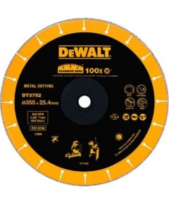 Dimanta griešanas disks DeWalt DT3752-QZ; 355 mm