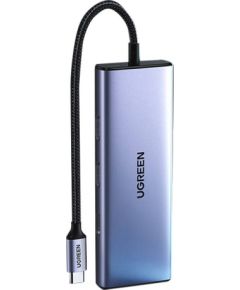 UGREEN 9-in-1 CM490 Hub USB-C, 2x USB-A 3.0, USB-A 2.0, 2x HDMI 4K/60Hz, SD/TF, RJ45 Adapter