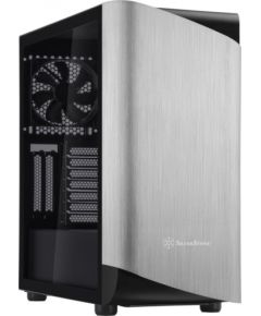 Silverstone SETA A1, tower case (black / silver, side panel made of tempered glass)