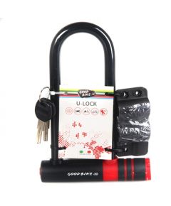 Velo saslēdzējs U-lock SHACKLE d12mm, 145x210mm