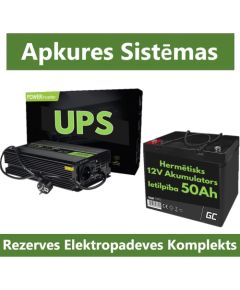 Rezerves Elektropadeves Komplekts Apkures Sistēmai 300W + 12V 44Ah akumulators