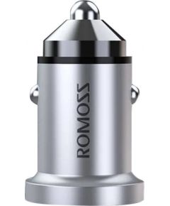 Romoss AU420T Car Charger, USB-C + USB, PD + QC 20W (Silver)