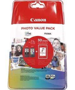 Canon 5224B007 Ink Cartridge Multipack PG-540L+CL-541XL, CMYK, Black (300 pages), CMY (400 pages)