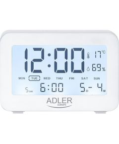 Adler AD 1196W Pulkstenis ar modinātāju un termometru