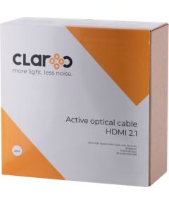 CLAROC HDMI CABLE FIBER OPTIC AOC, 2.1, 8K, 20M