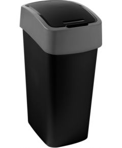 Curver Atkritumu spainis Flip Bin 45L melns/sudraba