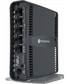 MikroTik C52iG-5HaxD2HaxD-TC - hAP ax² MikroTik hAP ax² C52iG-5HaxD2HaxD-TC 802.11ax, 1200 Mbit/s (5 GHz)/ 574 Mbit/s (2.4 GHz) Mbit/s, Ethernet LAN (RJ-45) ports 5