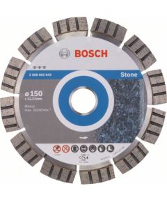 Dimanta griešanas disks Bosch BEST FOR STONE; 150 mm