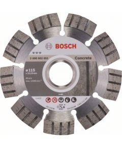 Dimanta griešanas disks Bosch BEST FOR CONCRETE; 115 mm