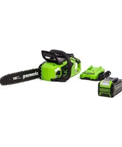 Ķēdes zāģis Greenworks GD24X2CS36K4x; 2x24 V; 2x4,0 Ah; 36 cm lenta