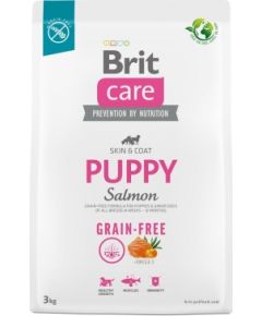 Dry food for puppies and young dogs of all breeds (4 weeks - 12 months).Brit Care Dog Grain-Free Puppy Salmon 3kg