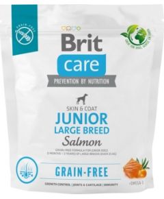 Dry food for young dog (3 months - 2 years), large breeds over 25 kg - Brit Care Dog Grain-Free Junior Large salmon 1kg