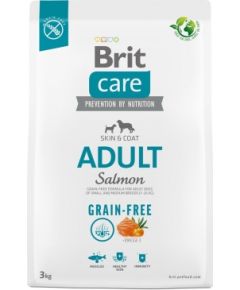 Dry food for adult dogs - BRIT Care Grain-free Adult Salmon - 3 kg