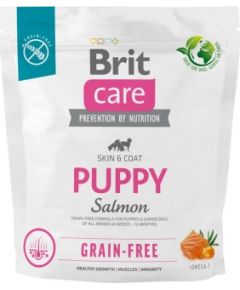 Dry food for puppies and young dogs of all breeds (4 weeks - 12 months).Brit Care Dog Grain-Free Puppy Salmon 1kg