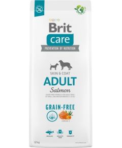 Dry food for adult dogs, small and medium breeds - BRIT Care Grain-free Adult Salmon- 12 kg