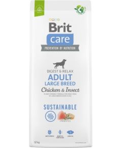 BRIT Care Dog Sustainable Adult Large Breed Chicken & Insect - dry dog food - 12 kg