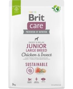 BRIT Care Dog Sustainable Junior Large Breed Chicken & Insect - dry dog food - 3 kg