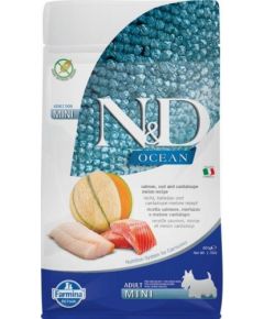 FARMINA N&D Ocean Dog Salmon, Cod, Cantaloupe, Melon Adult Mini - dry dog food - 800 g