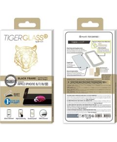Apple iPhone 6/6S/7/8/SE Tiger 3D Screen Glass By Muvit Black