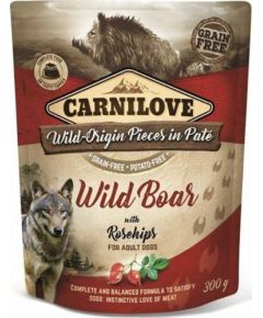 Carnilove Carnilove konservai šunims Pate Wild Boar with Rosehips 300g