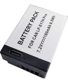 Extradigital CANON аккум. LP-E17H Pro (without chip), 1180mAh, USB Type-C