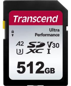 Transcend 340S SDXC 512 GB Class 10 UHS-I/U3 A2 V30 (TS512GSDC340S)