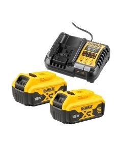 Комплект зарядного устройства DeWALT + 2x5Ah (DCB1104+DCB184)