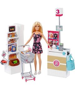 Mattel Barbie supermarket and doll