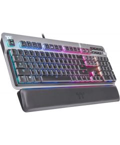DE layout - Thermaltake Argent K6 RGB, gaming keyboard (titanium, Cherry MX Low Profile RGB Speed)