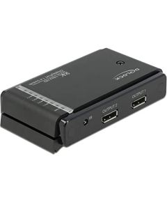DeLOCK DisplayPort 1.4 Switch 2 x 2 DisplayPort in to 1 x 2 DisplayPort out 8K, DisplayPort Switch (black) Switch