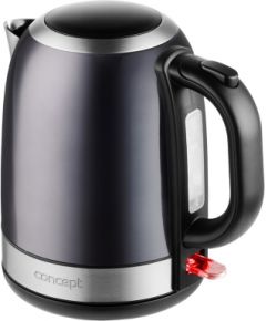 Concept RK3252 electric kettle 1.2 L 2200 W Grey, Stainless steel