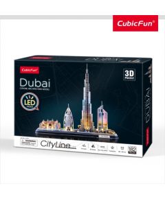 Cubic Fun CUBICFUN City Line 3D-пазл c LED-подсветкой Дубай