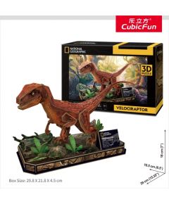 CUBIC FUN National Geographic 3D Puzle Velociraptors