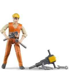 BRUDER Construction worker with accessories 12 pieces, 60020