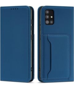 Fusion Magnet Card grāmatveida maks Samsung A346 Galaxy A34 5G zils