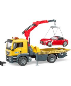 BRUDER tow truck MAN TGS with Roadster auto, 3750
