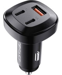 Car Charger Acefast B3, 66W, 2x USB-C + USB (black)