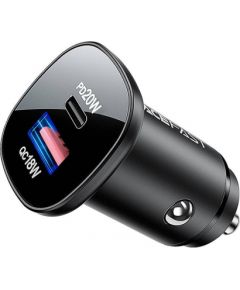 Car Charger Acefast B1 mini 38W, USB + USB-C (black)