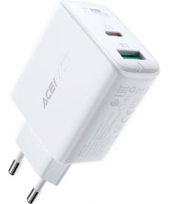 Wall Charger Acefast A5 PD32W, USB + USB-C (white)