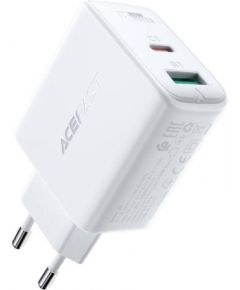 Wall Charger Acefast A5 PD32W, USB + USB-C (white)