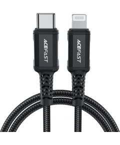 Acefast cable MFI USB Type C - Lightning 1,8m, 30W, 3A black (C4-01 C Black)