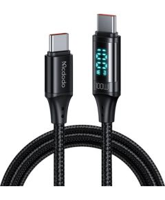 Mcdodo CA-1100 USB-C to USB-C cable, 100W, 1.2m (black)