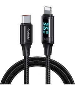 Mcdodo CA-1030 USB-C to Lightning cable, 36W, 1.2m (black)