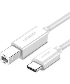 USB 2.0 C-B UGREEN US241 to 1m printer cable (white)
