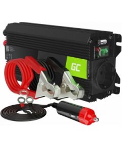 Strāvas pārveidotājs Green Cell 12V to 230V 500W/ 1000W with USB Strāvas pārveidotāji