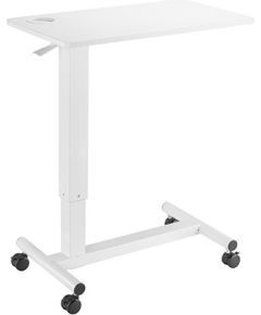 Up Up Forseti Adjustable Height Table, White