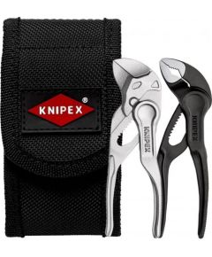 KNIPEX pliers set XS with bag, 2 pieces (black, in tool belt bag)