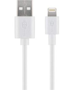 goobay Lightning - USB charging and synchronization cable (white, 50cm)